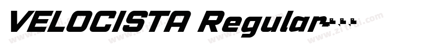VELOCISTA Regular字体转换